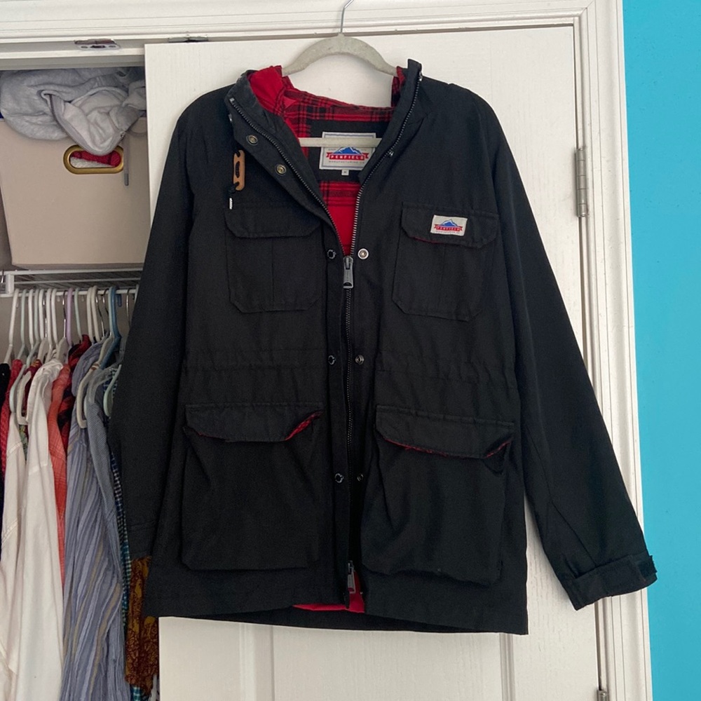 Womens M (but could fit a size S) Penfield black coat
